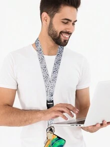 1 pièce Cordon de sécurité détachable pour le cou pour clé, porte-clés, cordon de sécurité léopard pour enseignant pour femmes et hommes, cordon de téléphone avec boucle à dégagement rapide pour carte d'identité, portefeuille. Accessoires de voiture Charm de sac Accessoires scolaires Gothique mignon Y2k