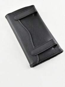 1 Pieza Soporte Para Caja De Pañuelos De Pu Y Diamantes De Imitación Para Interior De Coche, Diseño Colgante De Visera Solar - Negro - Ver 5