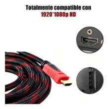 Cable De Video  10 Metros Full HD 1080p para Ps3 Xbox 360 Laptop Pc (10M) - Negro - Ver 2