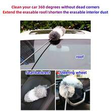 1pc Home Dusting Brush For Cleaning Ceilings, Featuring Static Electricity Adsorption & Adjustable Length - Grey - View 7