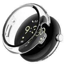 2 Vỏ bảo vệ tương thích với Pixel Watch1/2, Vỏ máy tính có kính cường lực bảo vệ màn hình - màu đen - Xem 3