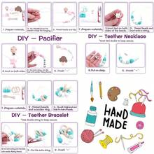 coskiss 100入組/袋 15mm 矽膠珠子,適用於兒童手工珠寶製作 Diy,教育玩具手鍊配件