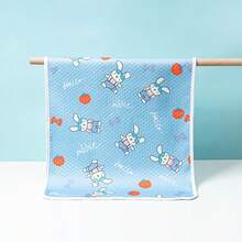 1入組五層新生兒防水透氣可清洗尿墊,雙面床墊適用於嬰兒 - 寶藍色 - 查看 1