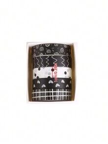5 Rolls Retro Style Journal Washi Tape - Multicolor - View 3