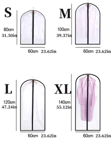 1/5 件（4 种尺寸可选）可折叠衣服收纳罩，带密封拉链，防尘防水衣服收纳袋，适用于西装外套和大衣，衣柜整理器，服装防尘罩，衣柜衣服保护器装饰品节日装饰房间装饰家居装饰卧室装饰卧室，整理器，整理器，家庭收纳，白色 T 恤女士，黑色裤子女士，女士冬装，连衣裙，女士冬装，优雅女装，女士白衬衫，长袖，女士白色连体裤，女士春装，女士春装，春季，春装，极简主义，夏季上衣 - 黑色 - 查看 2