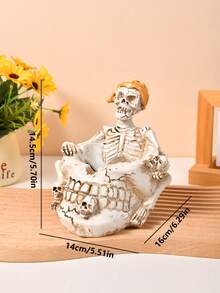 1 件装新款创意个性时尚烟灰缸潮流装饰复古家饰摆件礼物礼品骷髅烟灰缸