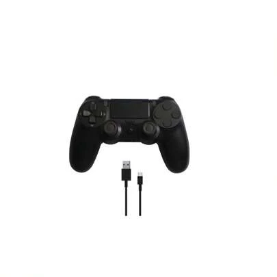Control inalámbrico recargable compatible con Ps4 más cable de carga Negro