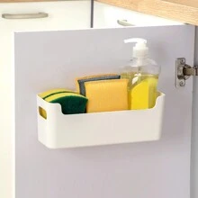 Kitchen Cabinet Partition Classification And Sorting Storage Box (Requires Glass Glue For The Back Of The Storage Box) - White - View 1