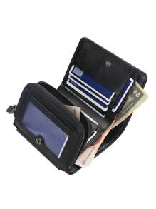 1pc Men's Multilayer Design Wallet, Cardholder Large Capacity Multi-Card Slots, Business Casual Style, Birthday Gift, Graduation Gift, Father's Day Gift