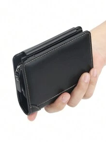 1pc Men's Multilayer Design Wallet, Cardholder Large Capacity Multi-Card Slots, Business Casual Style, Birthday Gift, Graduation Gift, Father's Day Gift