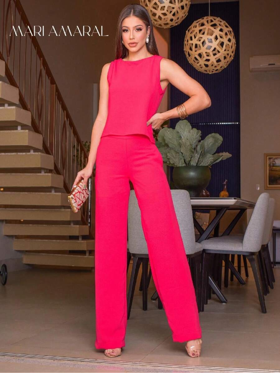 Women Two-piece Outfits - Đỏ - Xem 1