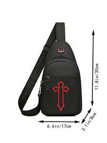 新款休闲韩版防水胸包男爆款时尚运动小包单肩斜挎包时尚胸包 - 彩色 - 查看 6