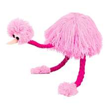 1 Pieza Marioneta De Avestruz Controlada Por Cuerda, Juego Interactivo Intelectual, Adecuado Para Entretenimiento De Actividades De Fiesta - Rosa - Ver 2