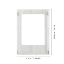 1 Miếng Khung ảnh , Phù hợp 3-inch Ảnh , Tối giản Trưng bày Cái giá , Từ tính Acrylic trong suốt Hình chụp Thẻ Trưng bày , Bàn làm việc Đứng - Trong sáng - Xem 2