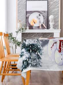 1 Miếng Mẫu giáng sinh In Khăn trải bàn - Nhiều màu - Xem 4