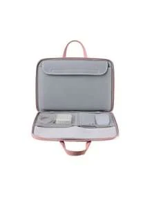 Bolso Para Laptop De 14 Pulgadas De Gran Capacidad Con Opciones De Mano Y Bandolera - Rosa - Ver 4