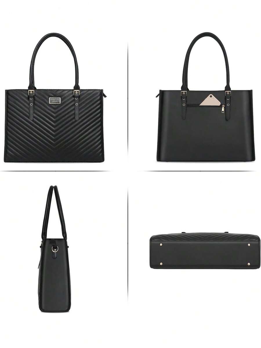 MOSISO Laptop Tote Bag for Women, 15.6 inch Computer Bag Compatible