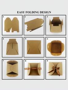 3Pcs Yellow Small Gift Boxes Empty Gift Box with Ribbons Cute Decorative Box For Friends, Children, Birthday, Wedding, Party, Cookie, Chocolate, Candy - Yellow - View 7