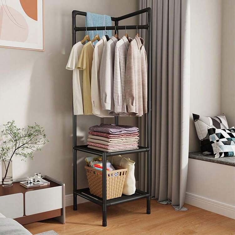 1 Stück Einfache Ecke Kleiderständer Und An Der Wand Montierte Kleiderstange Für Schlafzimmer Und Hut, Mantel Lagerung | aktuelle Trends, günstig kaufen
