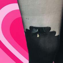 Medias pantimedias para mujer, negras con un mono moño, para mujer a la cintura. - Negro - Ver 8