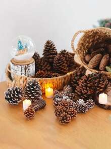 Đồ trang trí Quả thông Giáng sinh Đồ trang trí Đồ trang trí Đối với Ngoài trời Sân vườn , Nhà  Phòng ngủ , Ăn uống Bàn , Cây thông noel Halloween Đồ trang trí - Màu Khaki - Xem 5