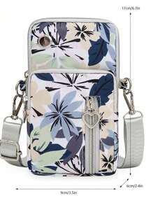 Túi đeo chéo mini dành cho nữ, ví đựng tiền xu dạng đứng, băng đeo tay thể thao/chạy bộ, túi đeo chéo mini đựng điện thoại kiểu dáng thường ngày có lỗ cắm tai nghe, ví đựng điện thoại mini kiểu Hàn Quốc mới, túi đeo chéo nhiều ngăn đa chức năng. - Nhiều màu - Xem 6