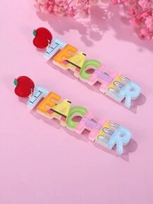 1 Pair Fashion Teacher's Day Earrings, Gift For Friends/Teachers