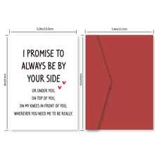 1 tấm thiệp kỷ niệm vui nhộn dành cho anh ấy, thiệp mừng sinh nhật ngày lễ tình nhân vui nhộn dành cho chồng bạn trai, thiệp giáng sinh dành cho anh ấy, thiệp sinh nhật cá nhân, giáng sinh - Nhiều màu - Xem 2