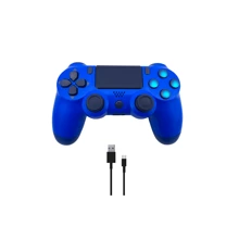 Control inalámbrico recargable compatible con Ps4 más cable de carga - Azul - Ver 1