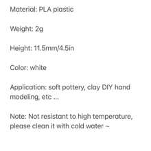 1pc Polymer Clay Diy Tool - Soft Pottery Earring Mold (Model: Yg61) - White - View 3
