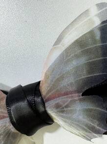 New Fashion Personalized Bow Tie For Men/Women, Perfect For Weddings, Parties, Business Meetings, Performances. Comes With A Gift Paper Box. Available In Single Pack - Black - View 3