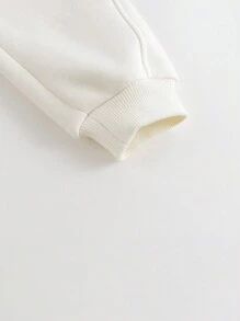 Girls' Loose Fit Thermal Lined Jogger Pants With Elastic Cuff, Winter