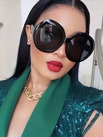 欧美风格超大时尚眼镜 - 高品质复古设计，修脸，适合夏季海滩度假、户外、旅行的街头摄影