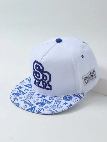 1 pieza de gorra de béisbol hip-hop de ala plana unisex para bailar en la calle