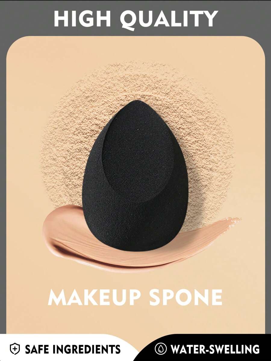 Makeup Sponge, 1pc Soft Cosmetic Sponge For Liquid, Cream, And Powder, Breathable Facial Makeup Sponge, Latex-Free Wet & Dry Dual-Use Foundation Cream, Suitable For All Skin Types, Beauty Tools - Nhiều màu - Xem 1