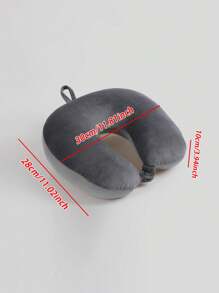 1 件裝寵物泡沫顆粒汽車旅行 U 型枕 - 深灰色 - 查看 3