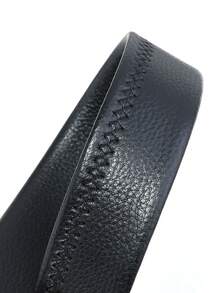 caivektine 1條潮流男士皮帶,簡約拼接自動扣商務休閒時尚皮帶,男士皮革皮帶