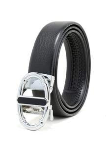 caivektine 1條潮流男士皮帶,簡約拼接自動扣商務休閒時尚皮帶,男士皮革皮帶