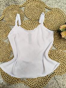 Women Tank Tops & Camis - 白色 - 查看 2