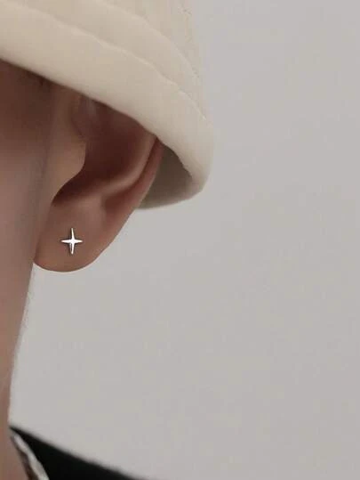 Ins Style Men's Vintage & Simple Design Hip-Hop Style High-End & Stylish Single Mini Earring With Personalized And Elegant