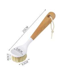 Long-handled Simple Cleaning Brush - White - View 4