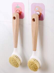 Long-handled Simple Cleaning Brush - White - View 6