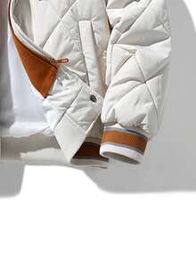 Men's Thickened Memory Hooded Coat And -Padded Coat - Khaki - View 5