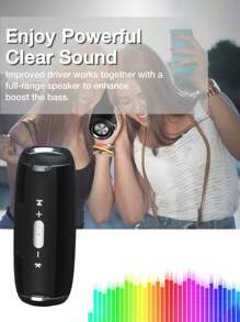 kasinuo Wireless Speakers, Outdoor Portable Subwoofer Speaker BT5.0, Built-in Mic, Waterproof IPX 5, Wireless Speaker, Dual Pairing,1800mAh Battery, 10 Hours Playtime Loud Stereo, 10W, Max20w Booming Bass