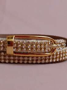 Women Belts - 金色 - 查看 2