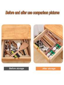 4pcs Pink Drawer Storage Space Divider, Drawer Organizer Dividers Partition Separators For Free Combination - Pink - View 2