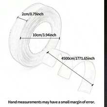 1roll 2cm Semi-transparent Organza Ribbon With Bowknot For Hair Accessory, Cake Baking, Gift Wrapping - Grey - View 2