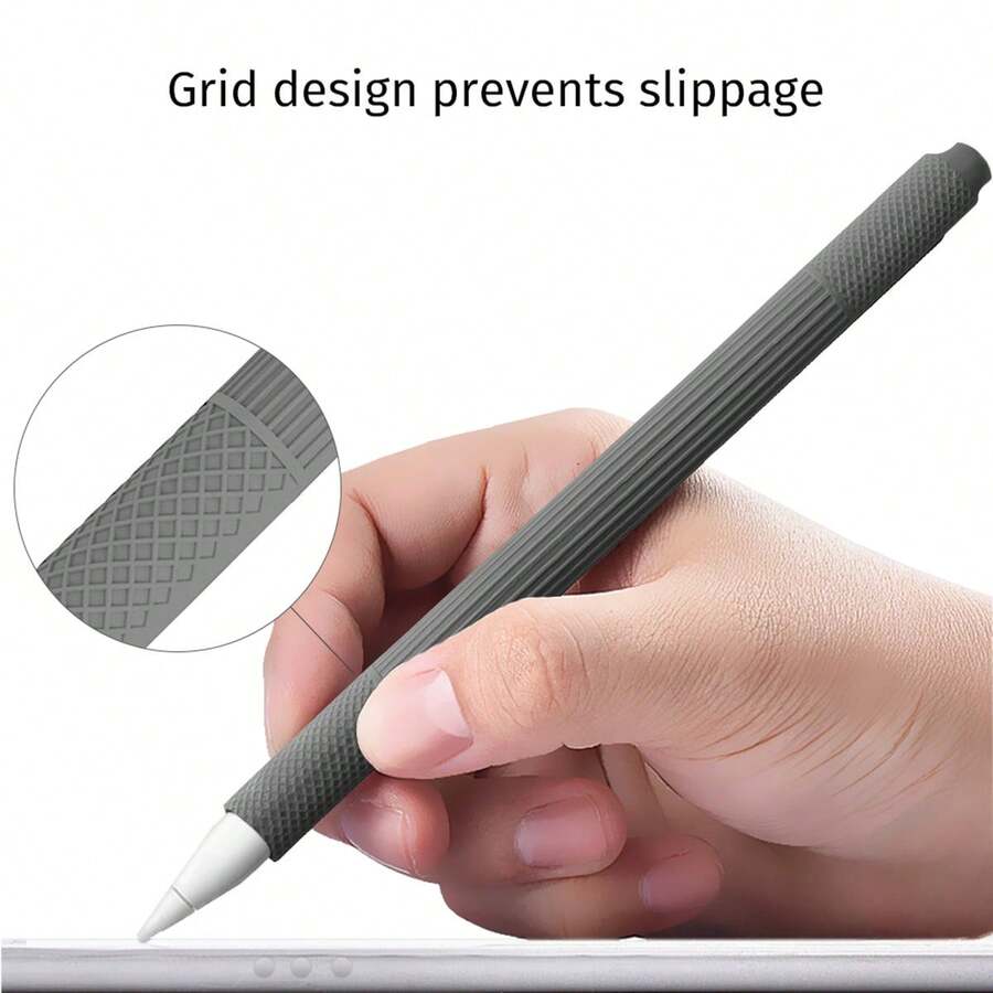 Hộp đựng bút cảm ứng hoạt hình dễ thương tương thích với Apple Pencil, nắp chống trượt & hộp đựng - Hồng - Xem 1