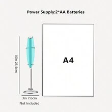 Electric Milk Frother For Home Use, Coffee Stir Bar, Milk Foam Maker, Automatic Handheld Milk Frother - Blue - View 10