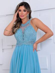 Grife Velasco Women Prom & Evening Dresses - 淺藍色 - 查看 4